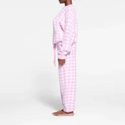 COZY KNIT UNISEX JOGGER | PETAL HOUNDSTOOTH-Skims Discount