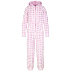 COZY KNIT UNISEX ONESIE | PETAL HOUNDSTOOTH-Skims Discount