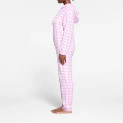 COZY KNIT UNISEX ONESIE | PETAL HOUNDSTOOTH-Skims Discount