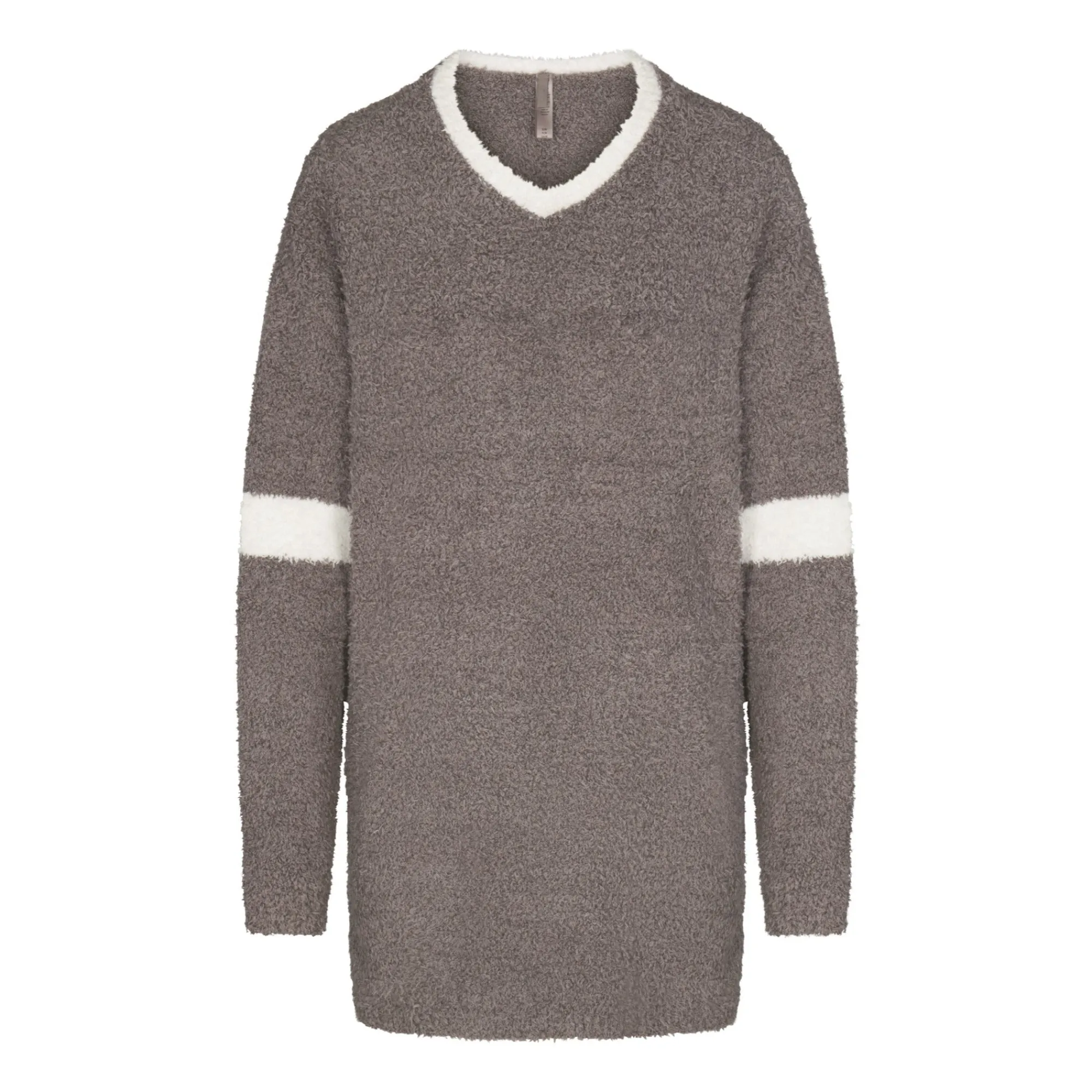 COZY KNIT V NECK MINI DRESS | GREY CHALK MULTI-Skims New