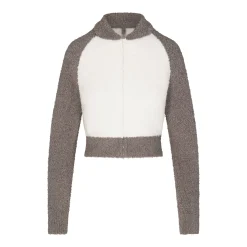 COZY KNIT ZIP UP | GREY CHALK MULTI-Skims Discount