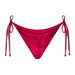 CRUSHED VELVET TIE BIKINI BOTTOMS |-Skims New