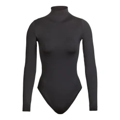 ESSENTIAL MOCK NECK LONG SLEEVE BODYSUIT |-Skims Hot