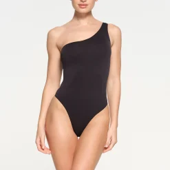 ESSENTIAL ONE SHOULDER BODYSUIT |-Skims Clearance