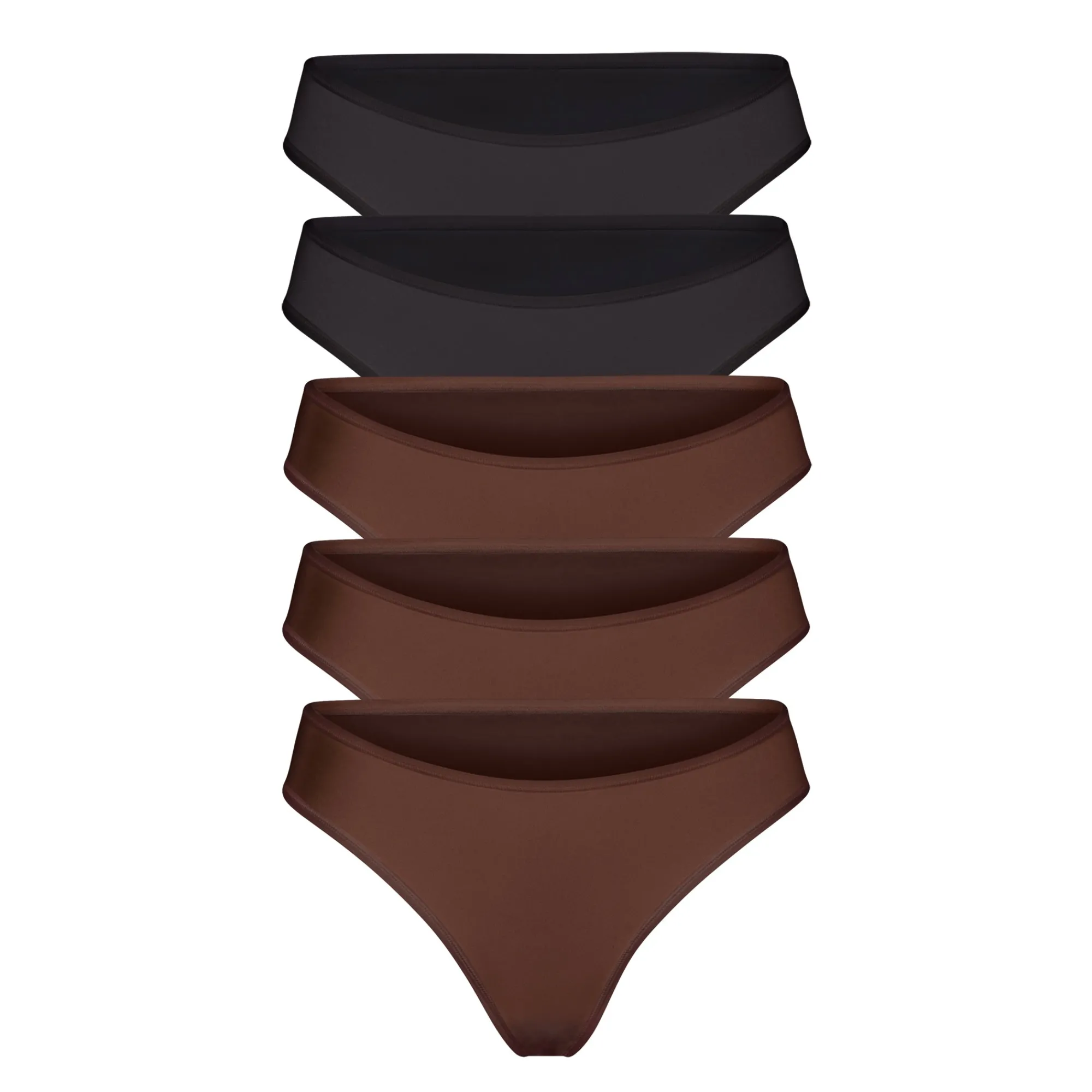 FITS EVERYBODY CHEEKY BRIEF MULTI 5-PACK | COCOA MULTI-Skims Best