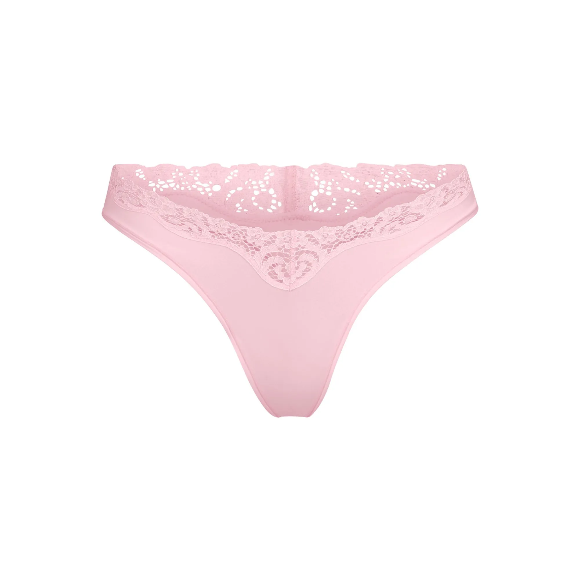 FITS EVERYBODY CORDED LACE DIPPED THONG | CHERRY BLOSSOM-Skims New