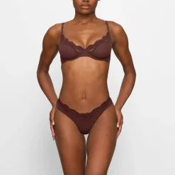 FITS EVERYBODY CORDED LACE UNLINED SCOOP BRA |-Skims Outlet