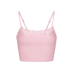 FITS EVERYBODY CORDED LACE CROPPED CAMI | CHERRY BLOSSOM-Skims Clearance