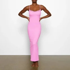 FITS EVERYBODY CORDED LACE LONG SLIP DRESS |-Skims Outlet