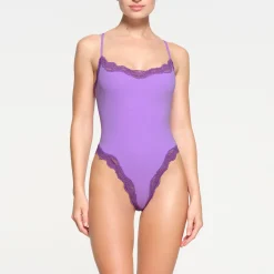 FITS EVERYBODY LACE CAMI BODYSUIT | ULTRA VIOLET TONAL-Skims Best