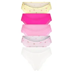 FITS EVERYBODY LACE CHEEKY TANGA 5-PACK | CHERRY PRINT MULTI-Skims Online