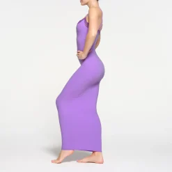 FITS EVERYBODY LACE LONG SLIP DRESS | ULTRA VIOLET TONAL-Skims Discount