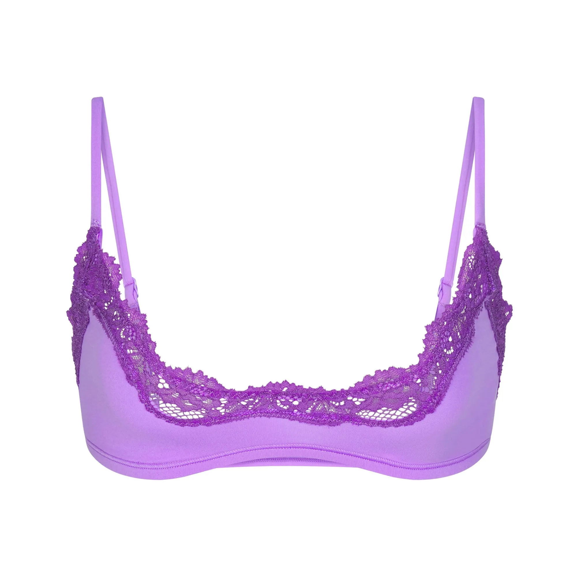 FITS EVERYBODY LACE SCOOP BRALETTE | ULTRA VIOLET TONAL-Skims Outlet
