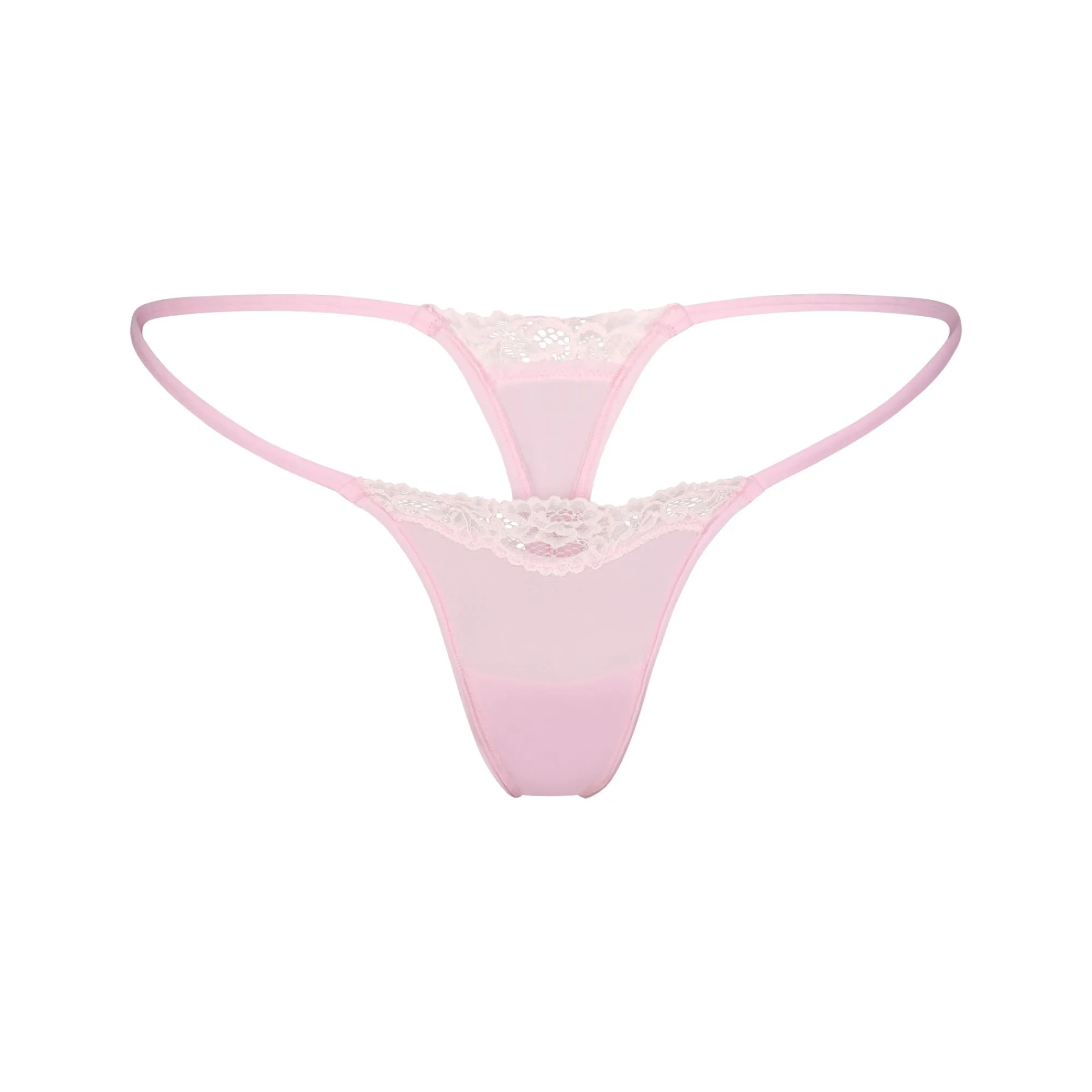 FITS EVERYBODY LACE STRING THONG | CHERRY BLOSSOM TONAL-Skims Outlet