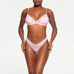 FITS EVERYBODY LACE TRIANGLE BRALETTE | CHERRY BLOSSOM TONAL-Skims Online