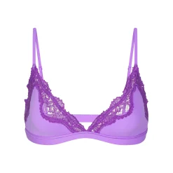 FITS EVERYBODY LACE TRIANGLE BRALETTE | ULTRA VIOLET TONAL-Skims Online