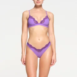 FITS EVERYBODY LACE TRIANGLE BRALETTE | ULTRA VIOLET TONAL-Skims Online
