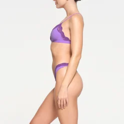 FITS EVERYBODY LACE TRIANGLE BRALETTE | ULTRA VIOLET TONAL-Skims Online