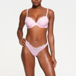 FITS EVERYBODY LACE T-SHIRT BRA | CHERRY BLOSSOM-Skims New