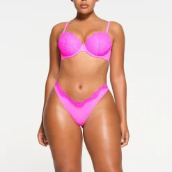 FITS EVERYBODY LACE T-SHIRT BRA | NEON PINK-Skims Best