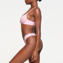 FITS EVERYBODY LACE UNLINED SCOOP BRA | CHERRY BLOSSOM TONAL-Skims Fashion
