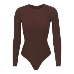 FITS EVERYBODY LONG SLEEVE CREW NECK BODYSUIT |-Skims Hot