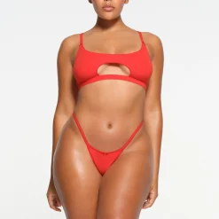 FITS EVERYBODY PICOT TRIM CUT OUT SCOOP BRALETTE |-Skims Discount
