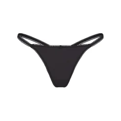 FITS EVERYBODY PICOT TRIM STRING THONG |-Skims Fashion