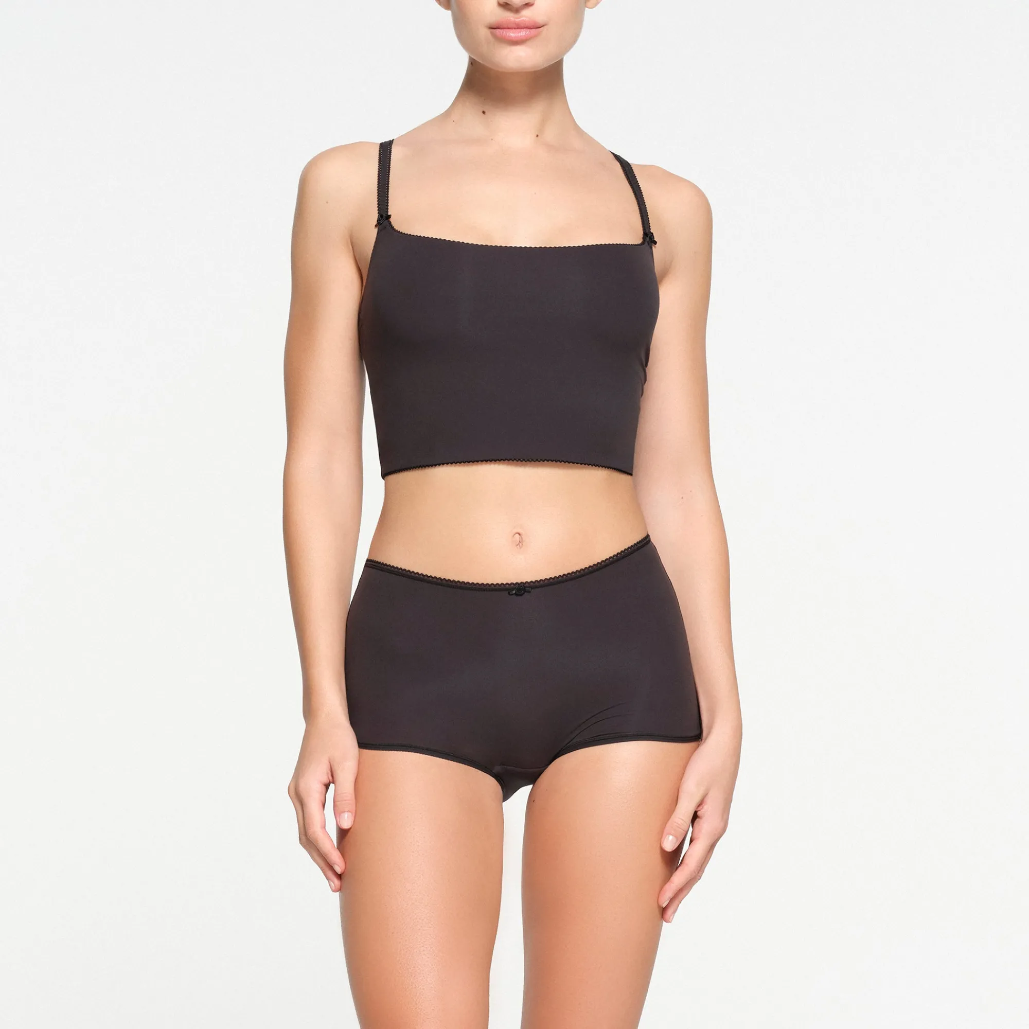 FITS EVERYBODY PICOT TRIM BOY SHORT |-Skims Fashion