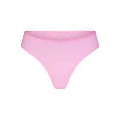 FITS EVERYBODY PICOT TRIM THONG | BUBBLE GUM-Skims Fashion
