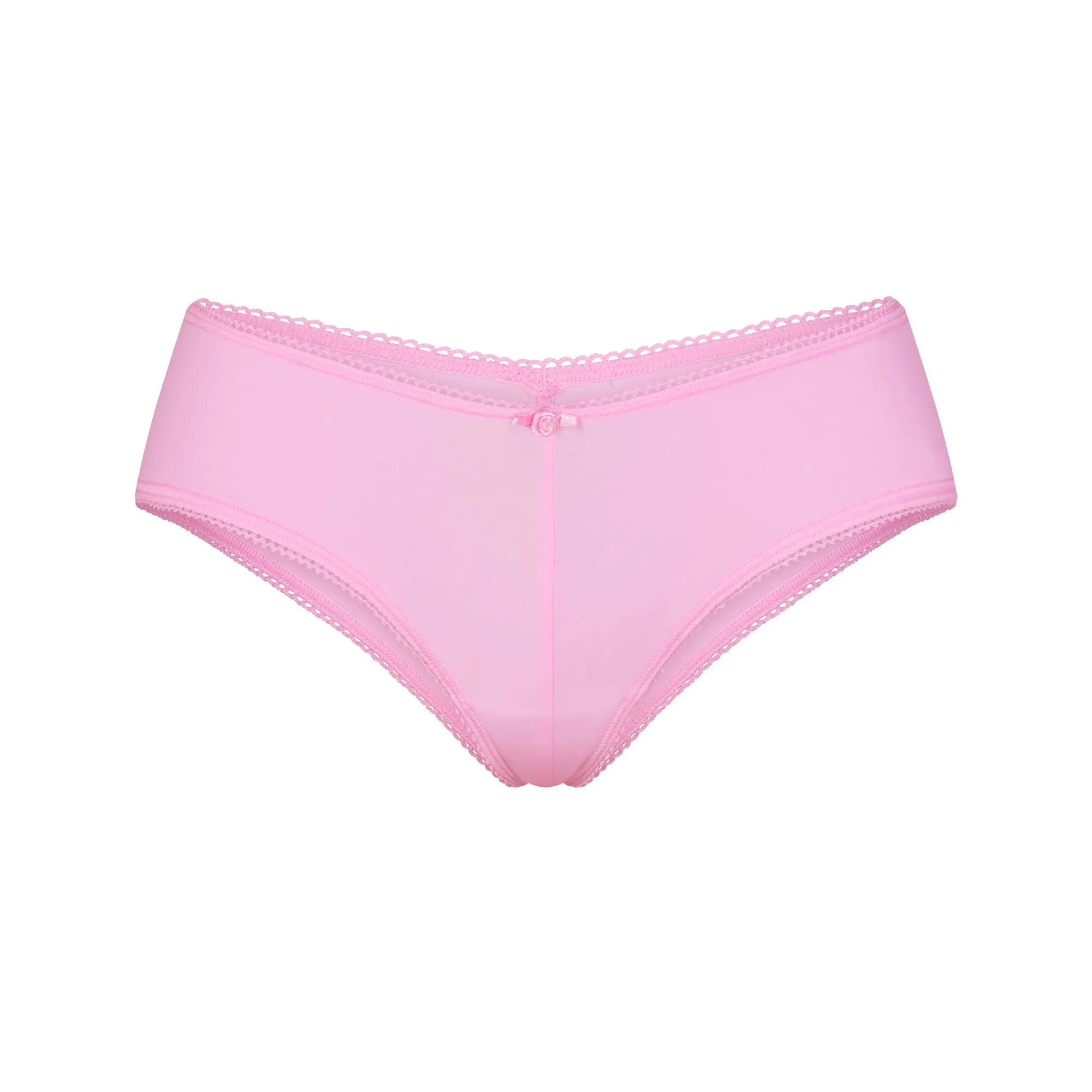 FITS EVERYBODY PICOT TRIM TANGA | BUBBLE GUM-Skims New