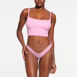 FITS EVERYBODY PICOT TRIM CROPPED CAMI | BUBBLE GUM-Skims Discount