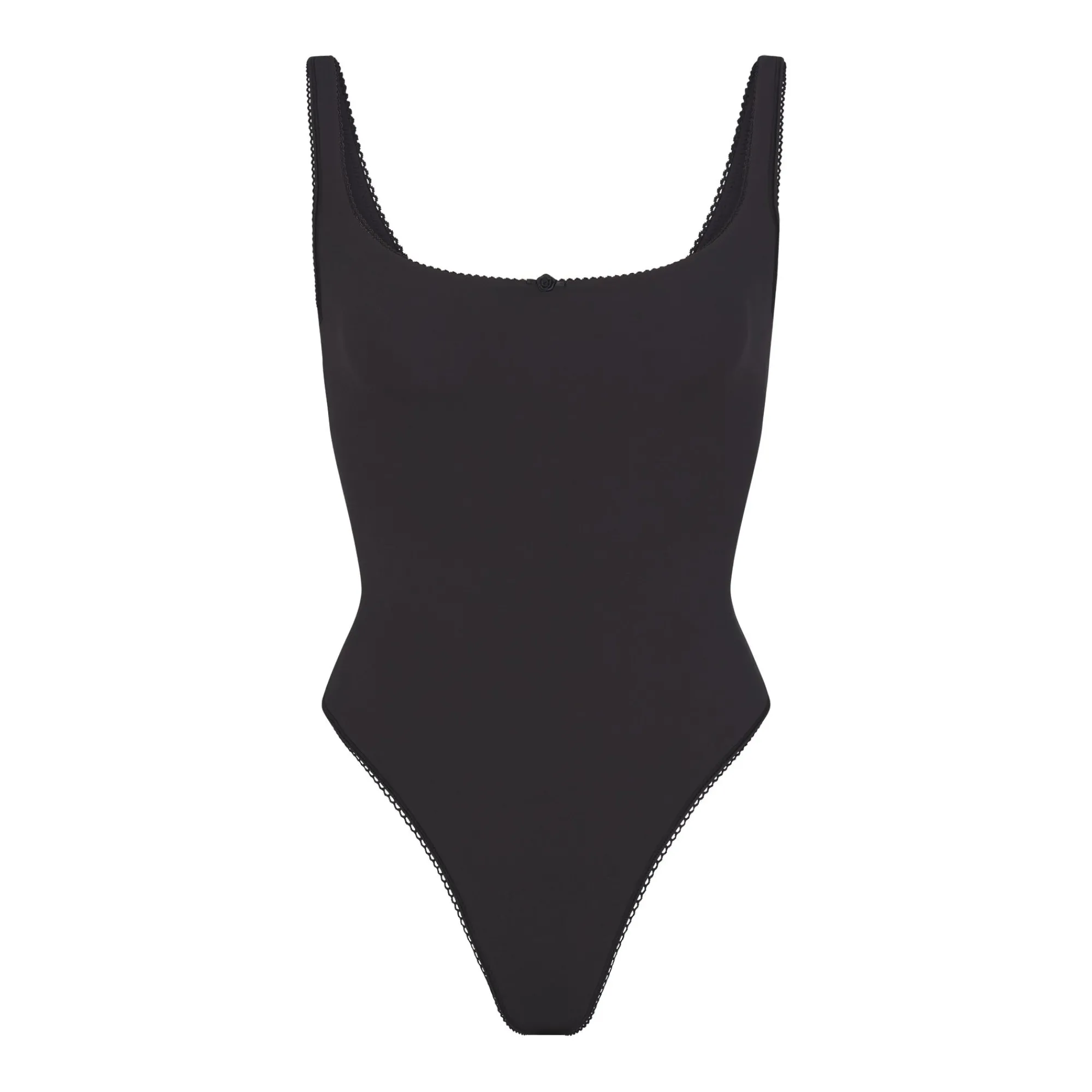 FITS EVERYBODY PICOT TRIM SQUARE NECK BODYSUIT |-Skims Outlet