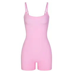 FITS EVERYBODY PICOT TRIM ONESIE | BUBBLE GUM-Skims Hot