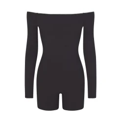 FITS EVERYBODY PICOT TRIM OFF THE SHOULDER ONESIE |-Skims Clearance