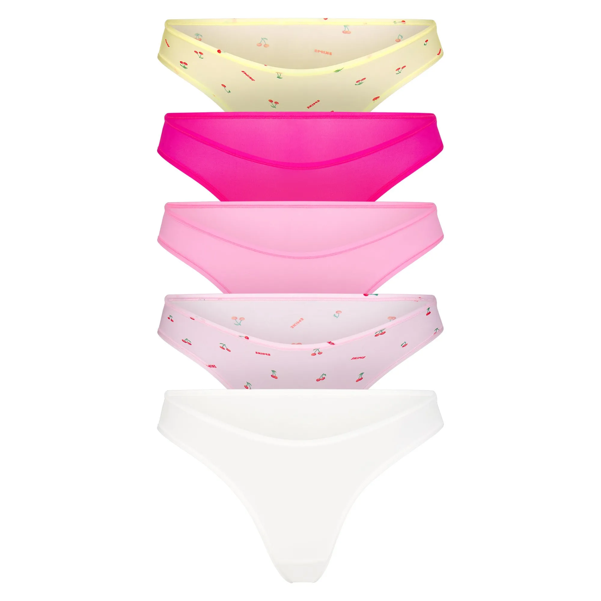 FITS EVERYBODY THONG 5-PACK | CHERRY PRINT MULTI-Skims Outlet