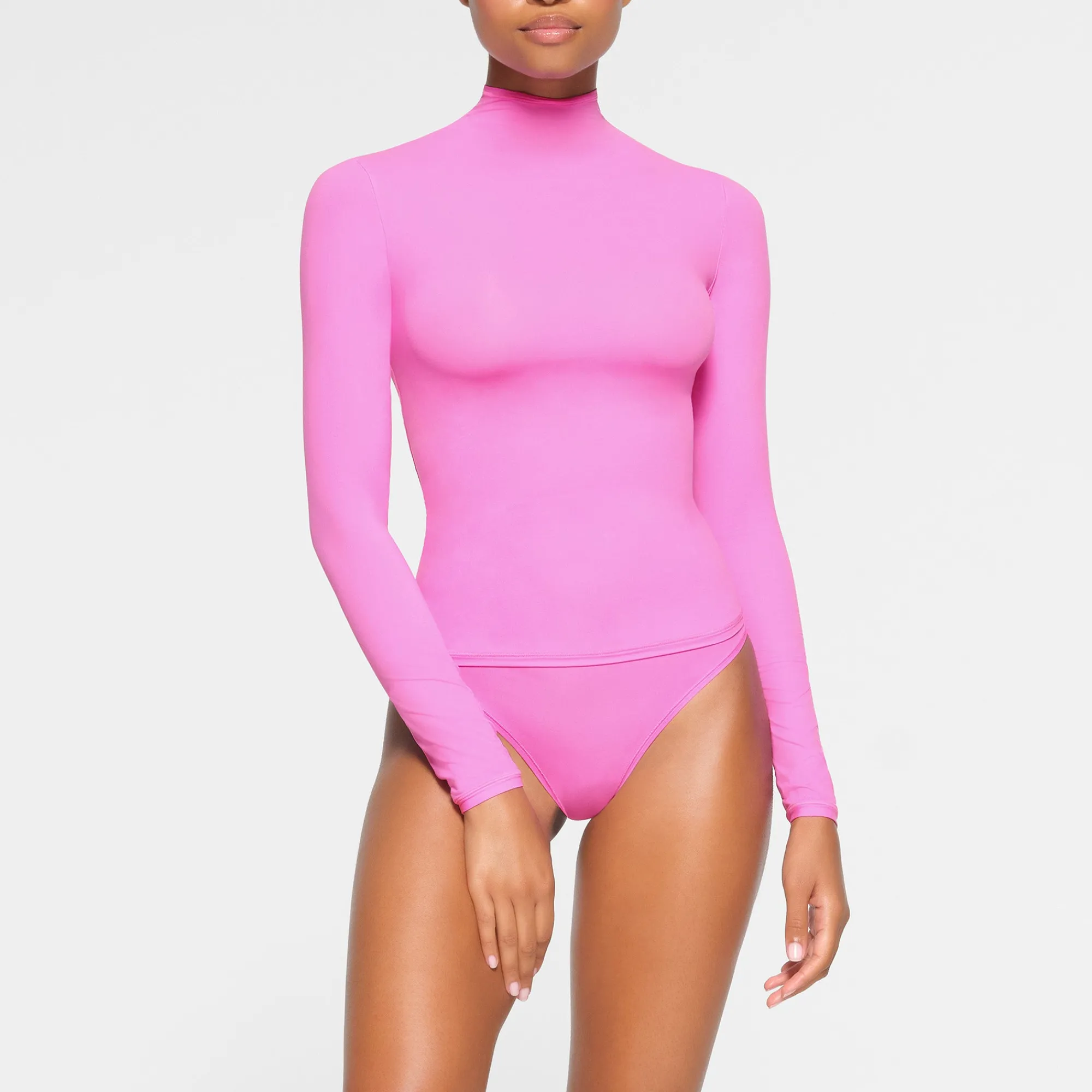 FITS EVERYBODY TURTLENECK TOP | NEON ORCHID-Skims New