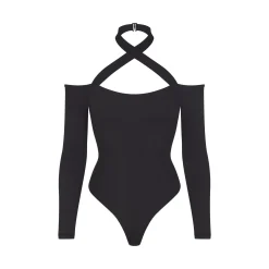 FITS EVERYBODY WRAP LONG SLEEVE BODYSUIT |-Skims New