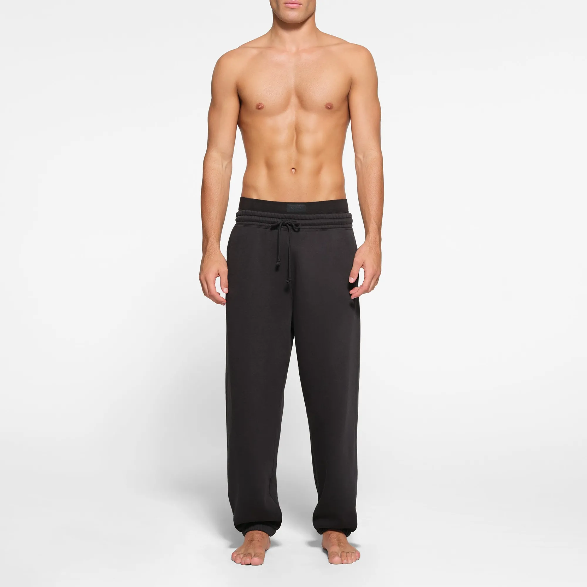 FLEECE LOUNGE MENS OVERSIZED JOGGER | WASHED ONYX-Skims Clearance