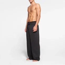 FLEECE LOUNGE MENS OVERSIZED STRAIGHT LEG PANT | WASHED ONYX-Skims Online