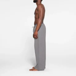 FLEECE LOUNGE MENS OVERSIZED STRAIGHT LEG PANT | DARK HEATHER GREY-Skims Clearance