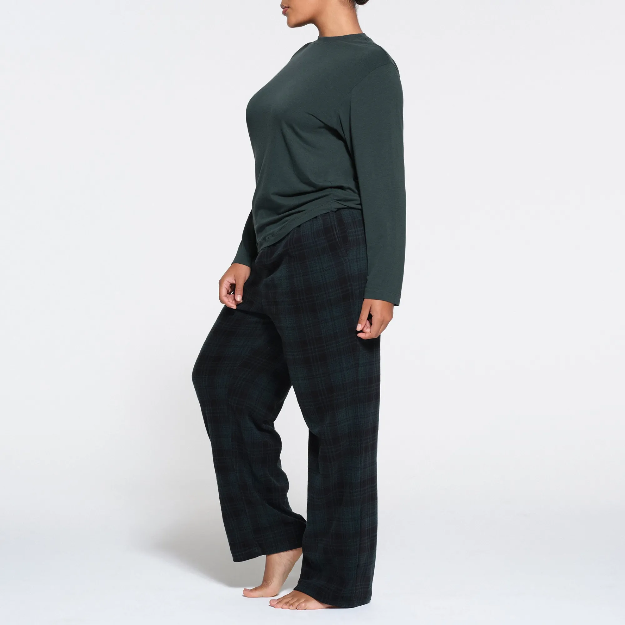 FLEECE SLEEP UNISEX DRAWSTRING PANT | CYPRESS PLAID-Skims Best