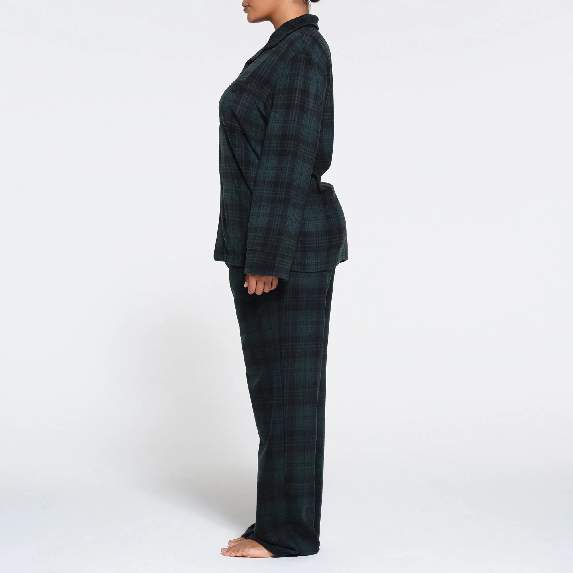 FLEECE SLEEP UNISEX SLEEP SET | CYPRESS PLAID-Skims Clearance