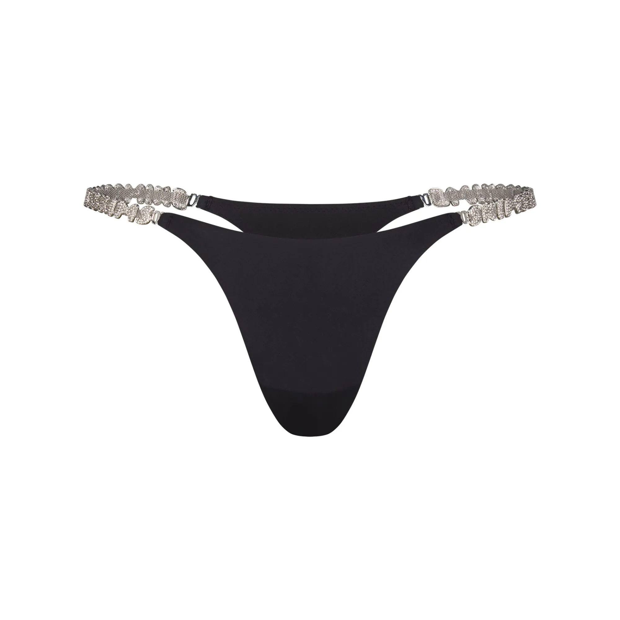 JELLY SHEER CRYSTAL LOGO SIDE THONG |-Skims Best