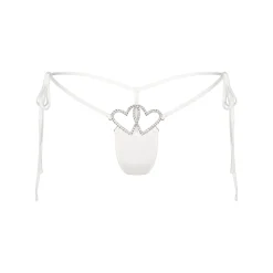 JELLY SHEER TIE SIDE CHARM THONG |-Skims Hot