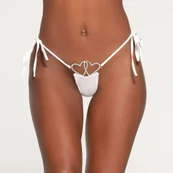 JELLY SHEER TIE SIDE CHARM THONG |-Skims Hot