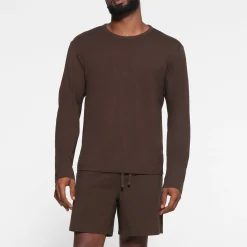 JERSEY LOUNGE MENS RELAXED LONG SLEEVE T-SHIRT |-Skims Sale