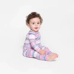 LOGO PLUSH POINTELLE BABY ONESIE | OPAL FAIR ISLE-Skims Discount