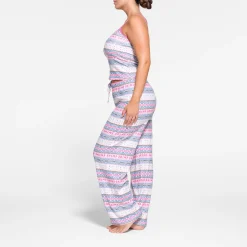 LOGO PLUSH POINTELLE SCOOP TANK | OPAL FAIR ISLE-Skims Clearance