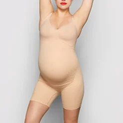 MATERNITY SCULPTING BODYSUIT MID THIGH |-Skims Online